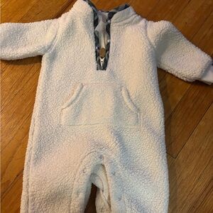 carters Cream Sherpa One-Piece Romper for Baby